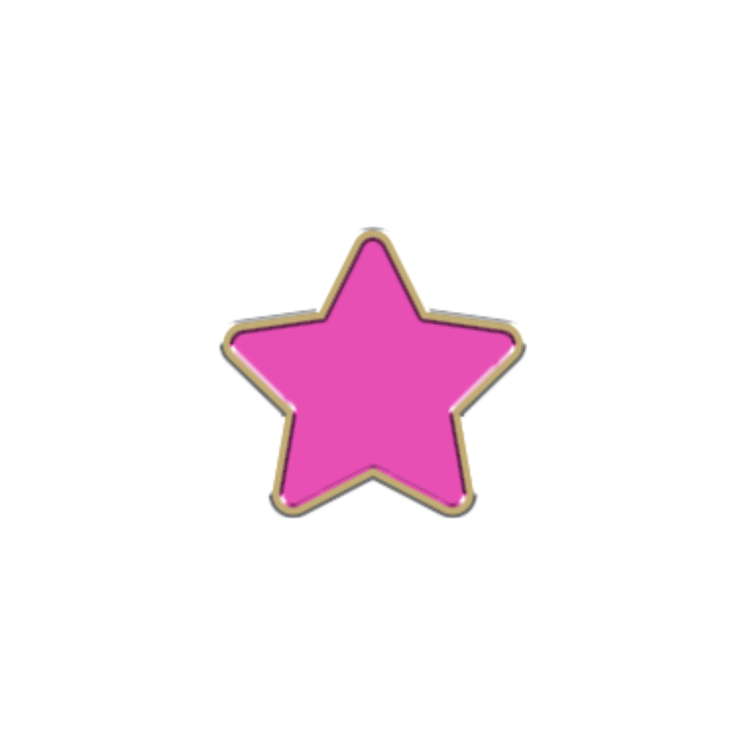 Mini Pink Star Forever Charm-43