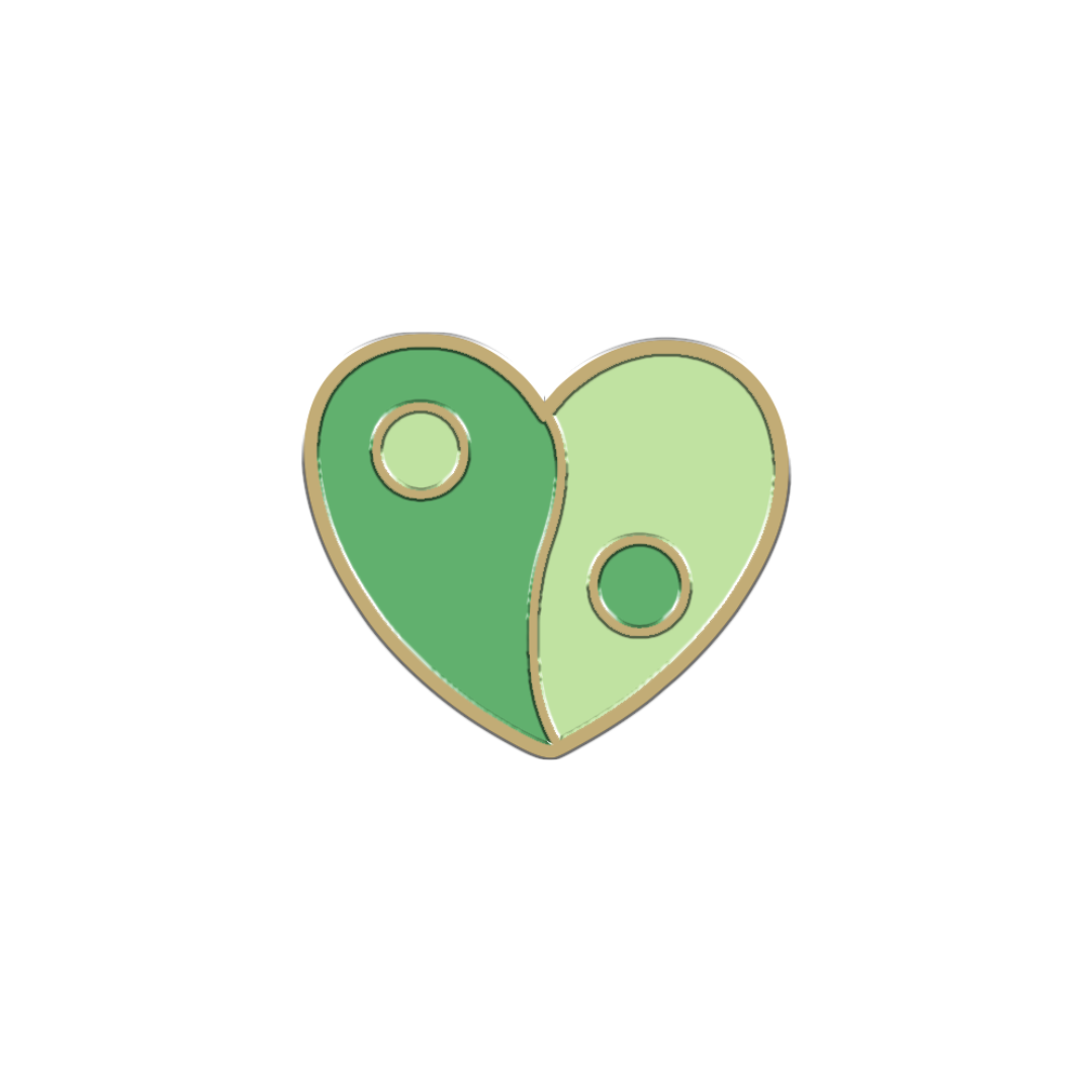 Mini Green YinYang Forever Charm-48