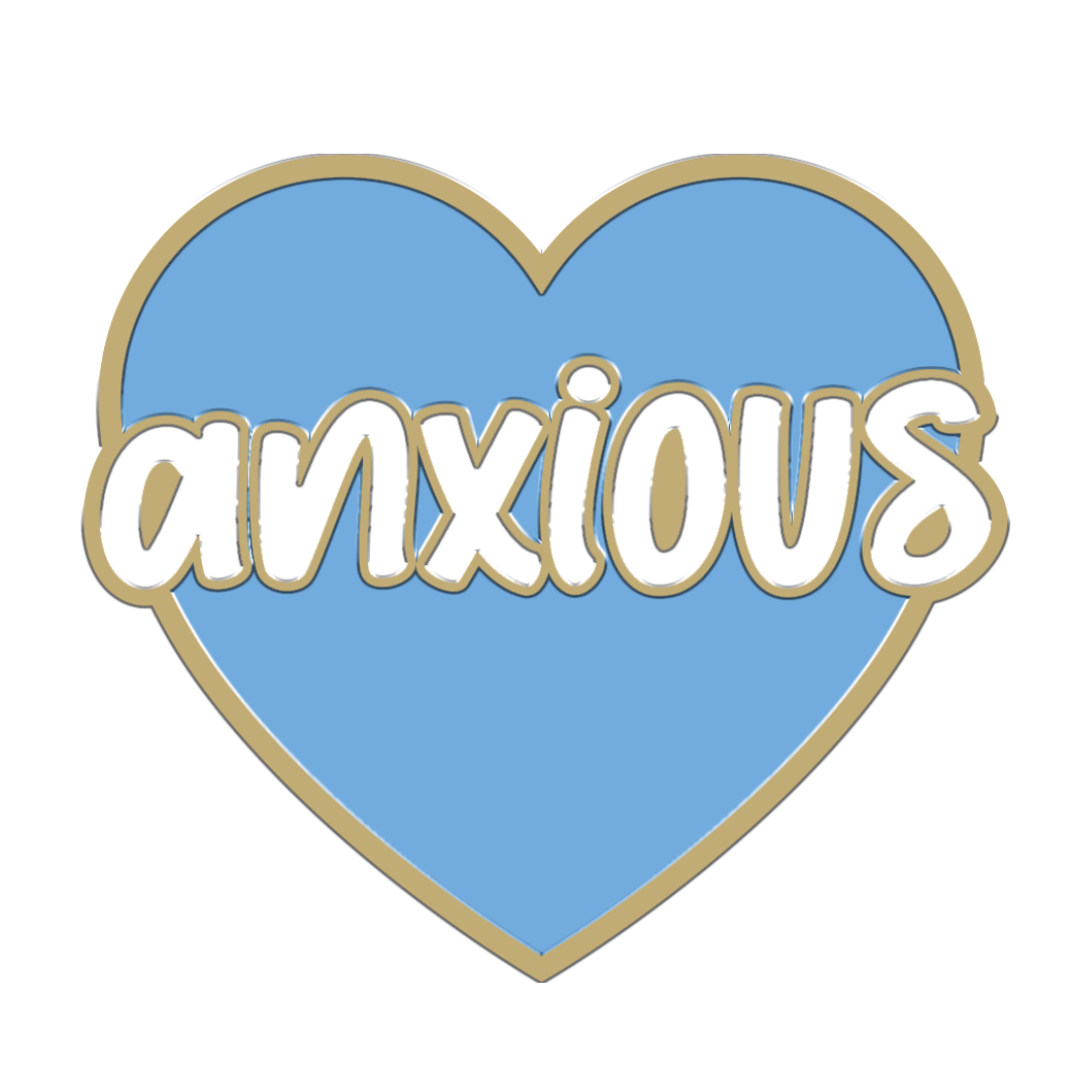 Blue Anxious Forever Charm