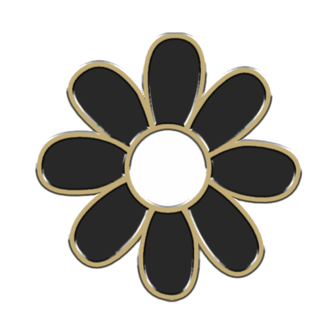 Black Daisy Forever Charm-40