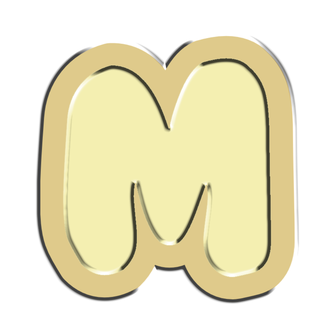 Bubble "M" Forever Charm