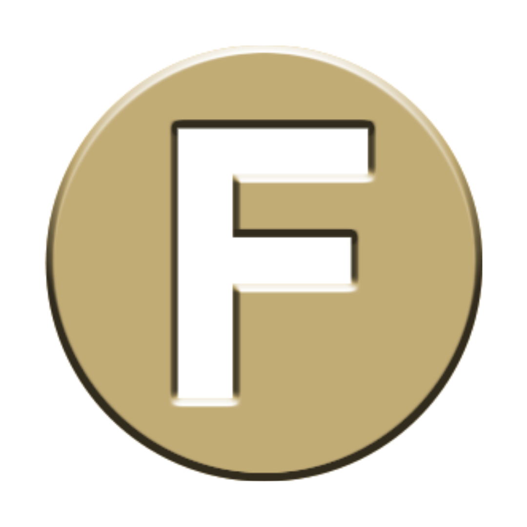 Gold "F" Forever Charm