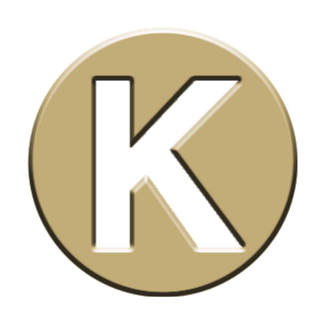 Gold "K" Forever Charm