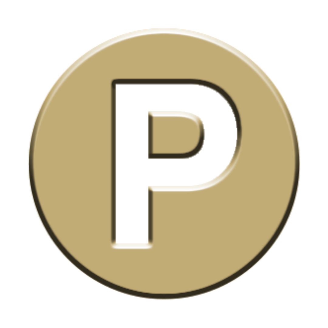 Gold "P" Forever Charm