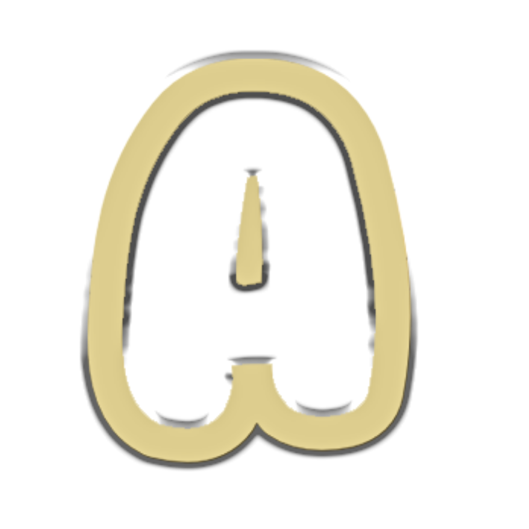 "A" Bubble Letter