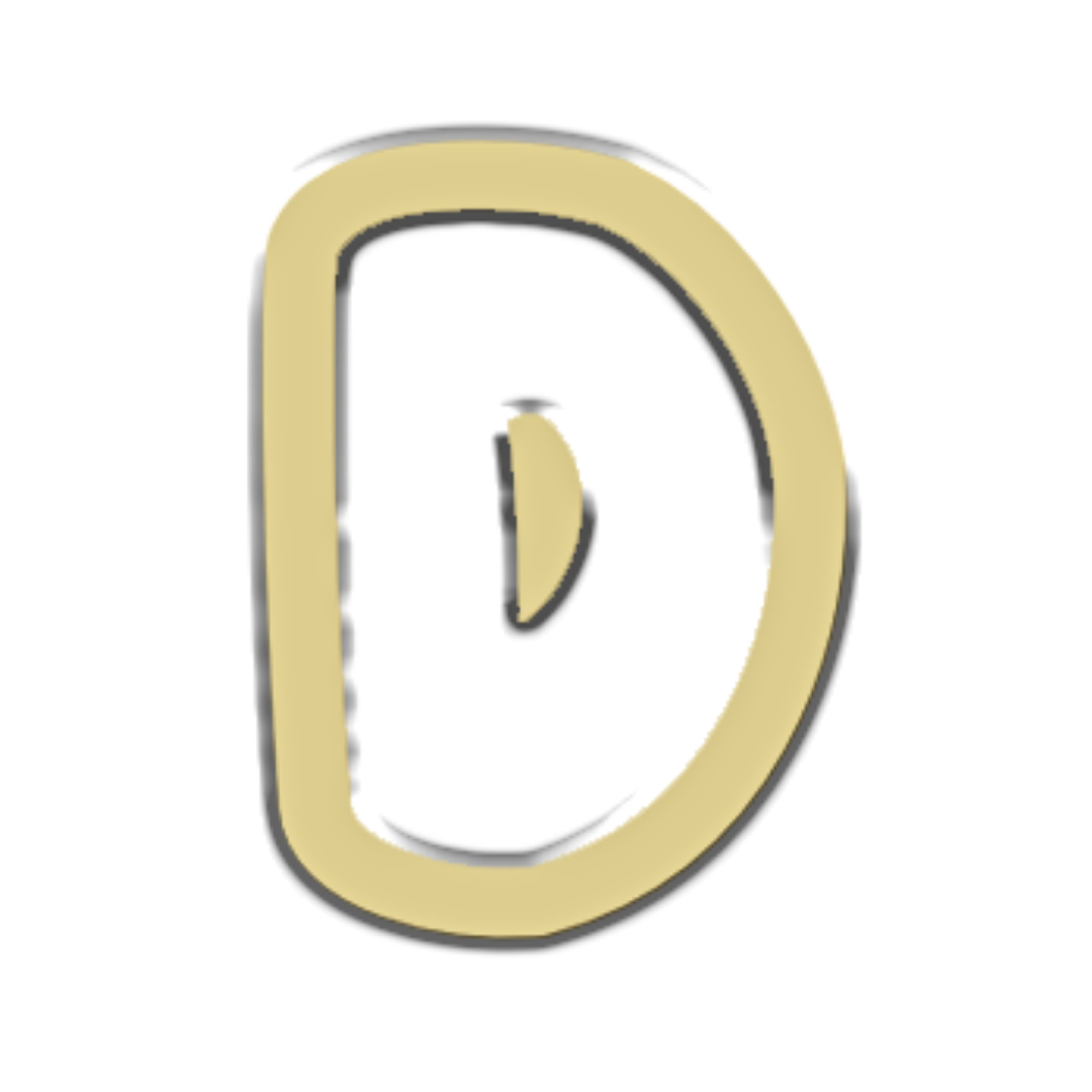 "D" Bubble Letter