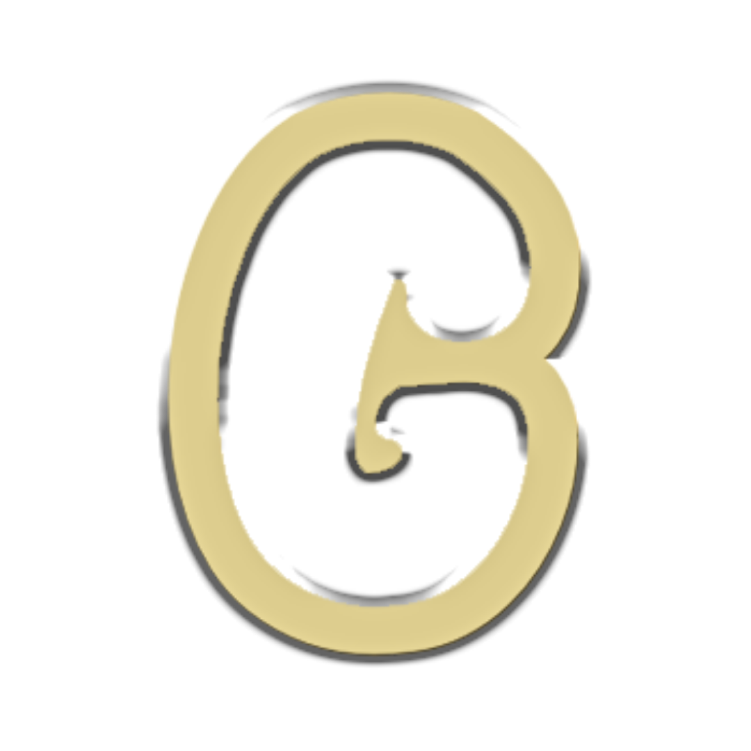 "G" Bubble Letter