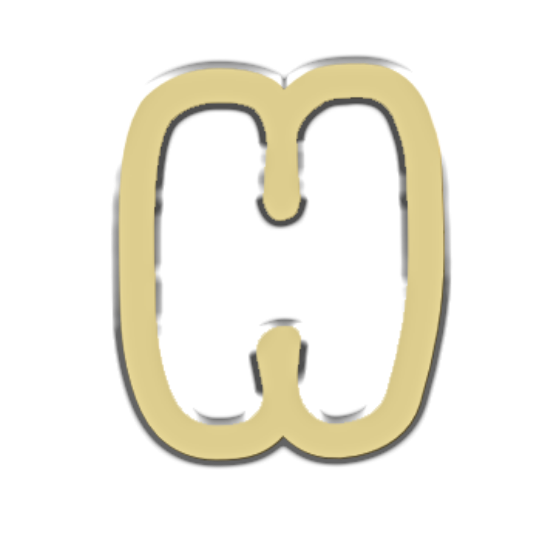 "H" Bubble Letter