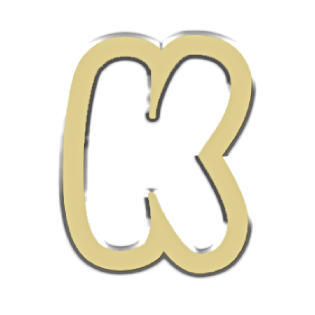 "K" Bubble Letter