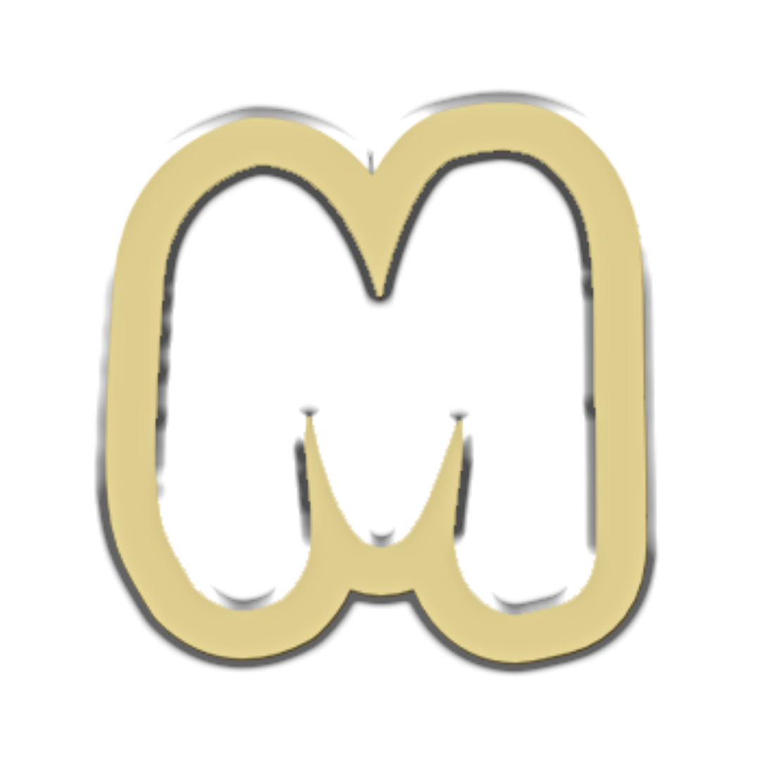 "M" Bubble Letter