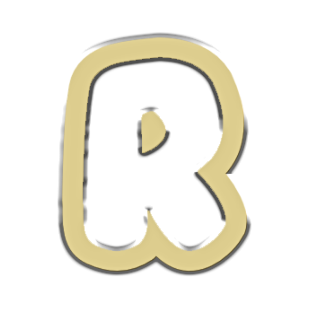 "R" Bubble Letter