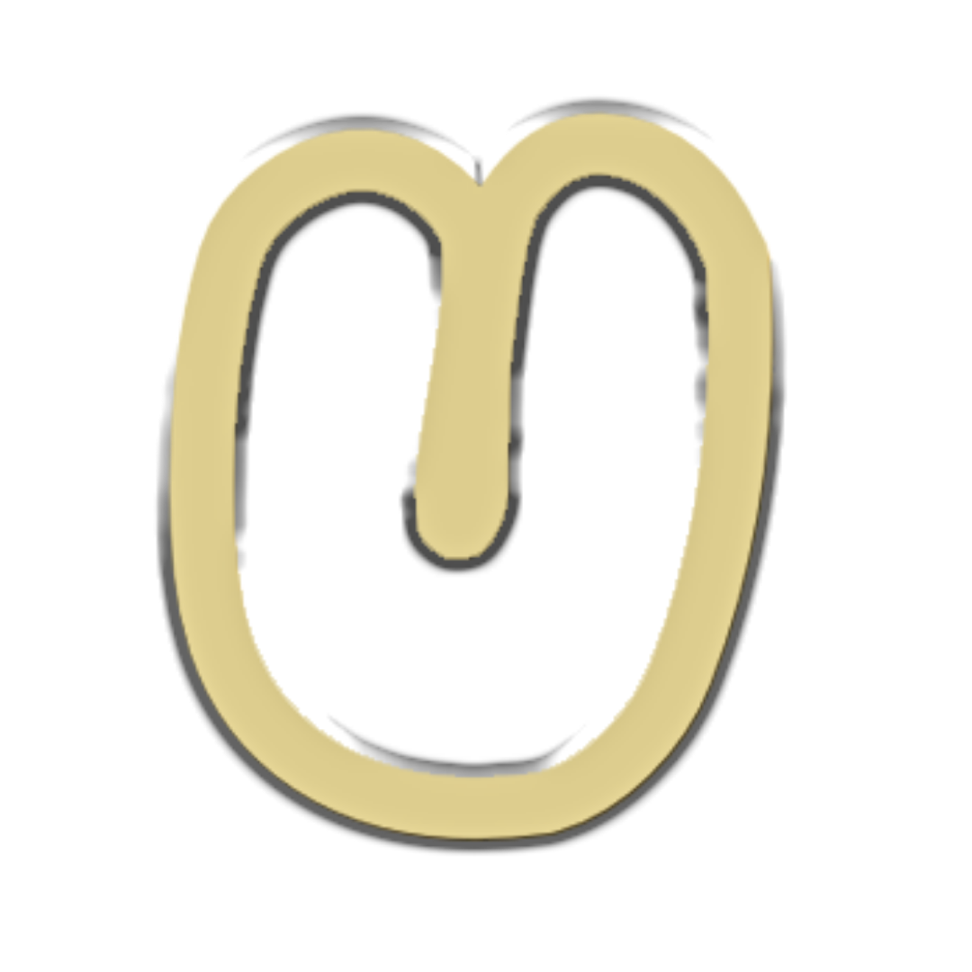 "U" Bubble Letter