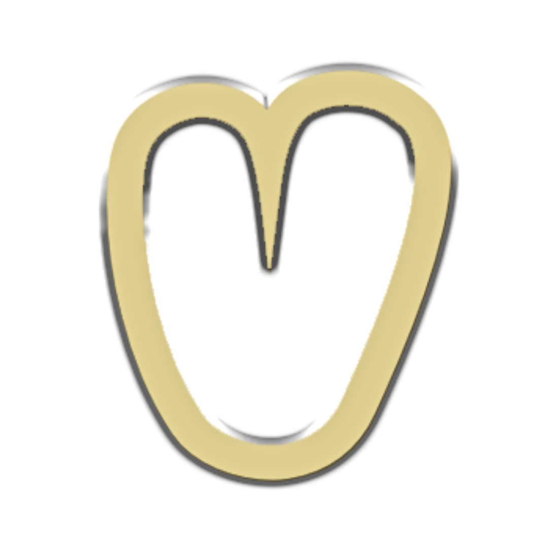 "V" Bubble Letter