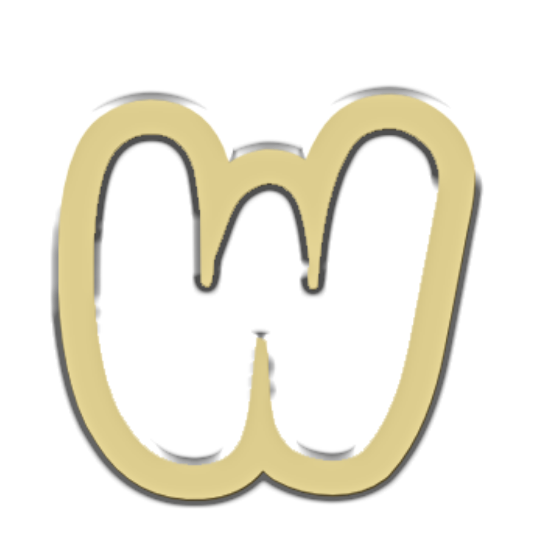 "W" Bubble Letter