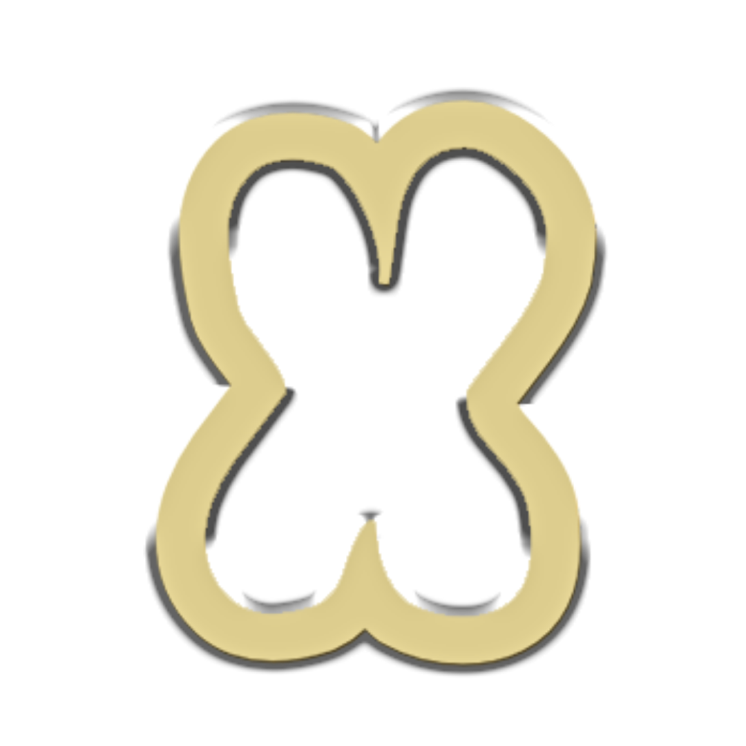 "X" Bubble Letter