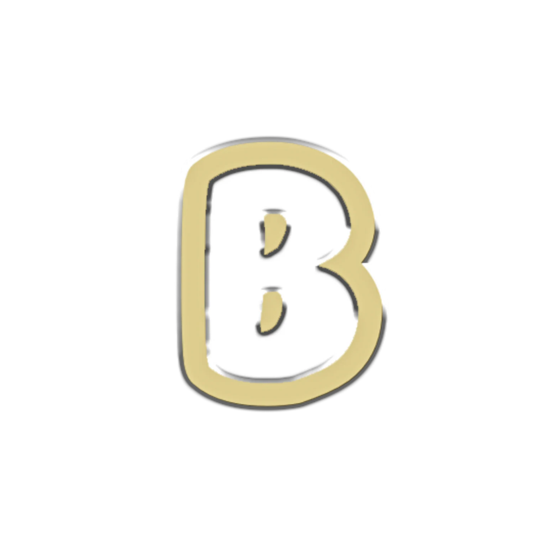 "B" Bubble Letter