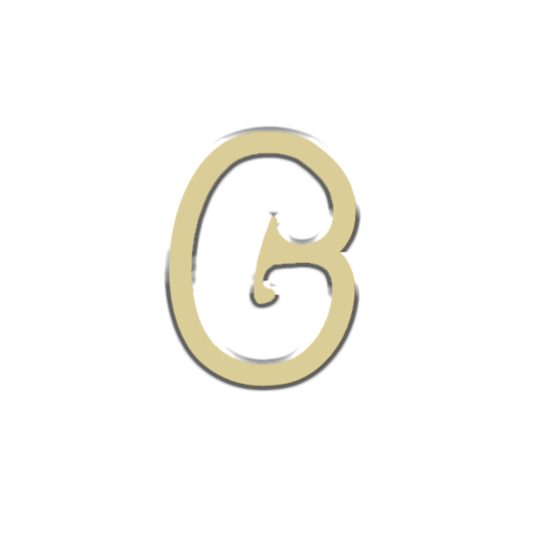 "G" Bubble Letter