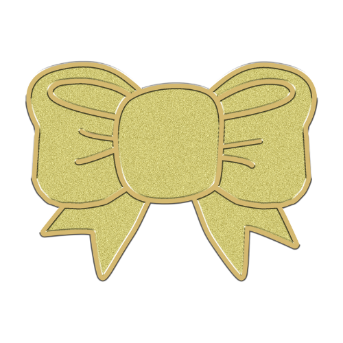 Gold Glitter Bow-25