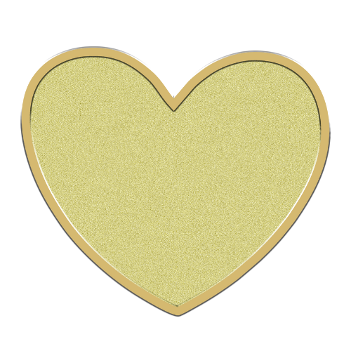 Gold Glitter Heart-27