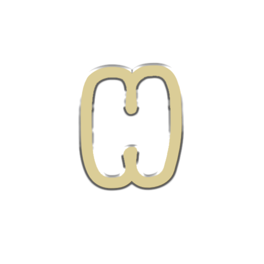 "H" Bubble Letter