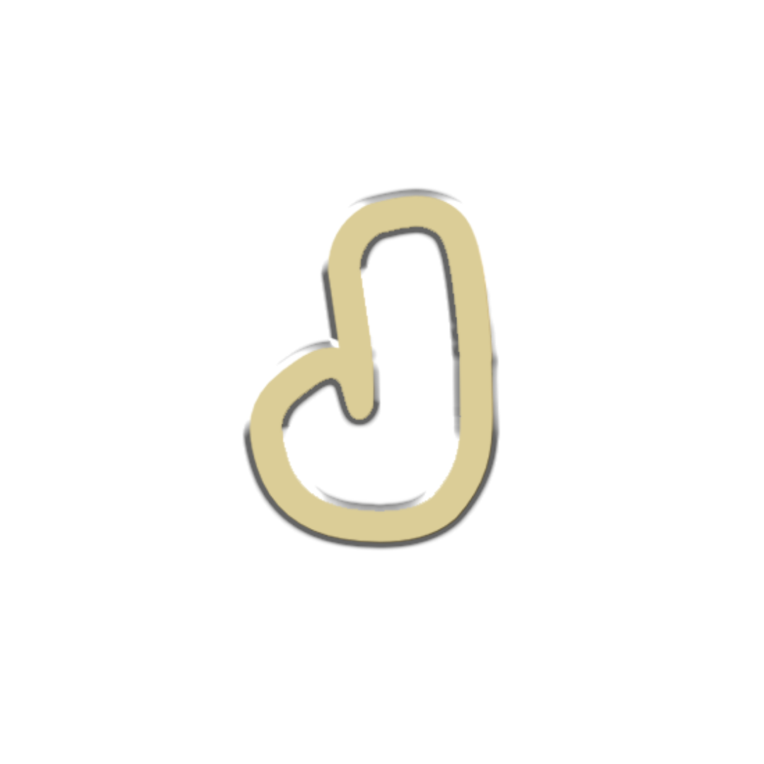 "J" Bubble Letter
