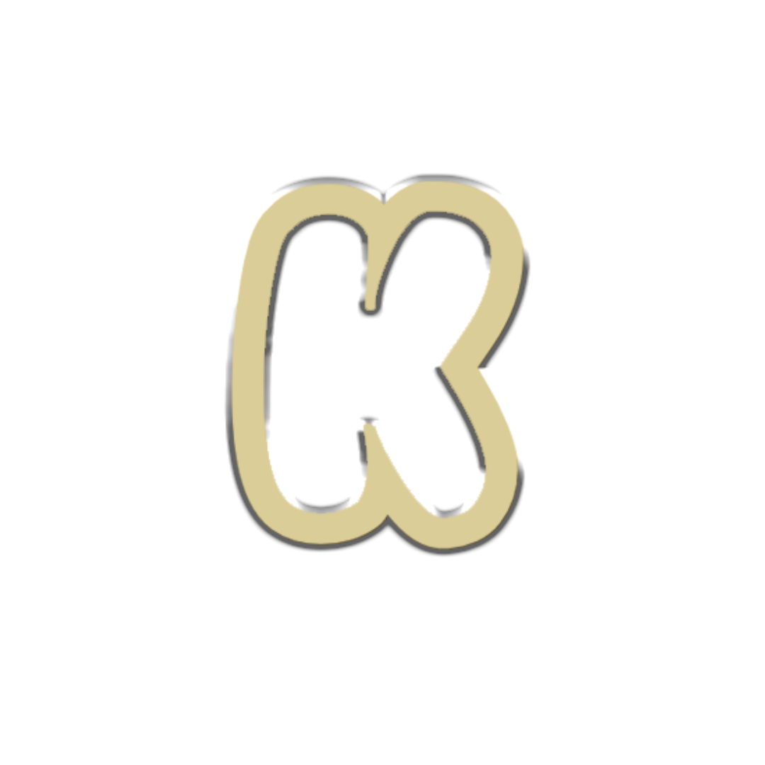 "K" Bubble Letter