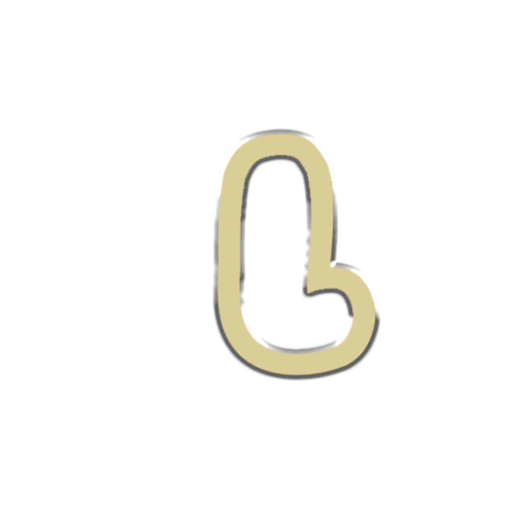 "L" Bubble Letter