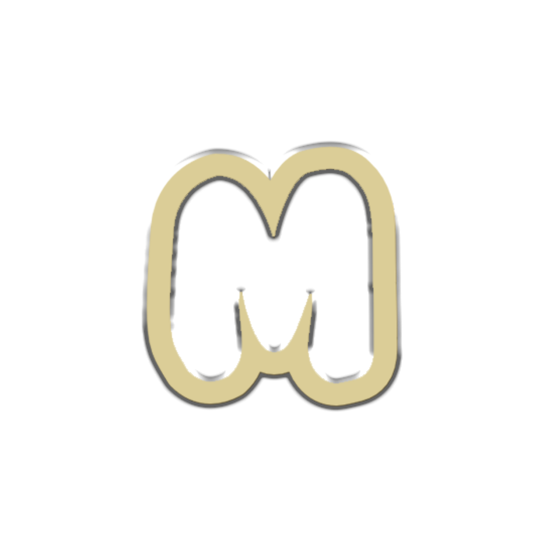 "M" Bubble Letter