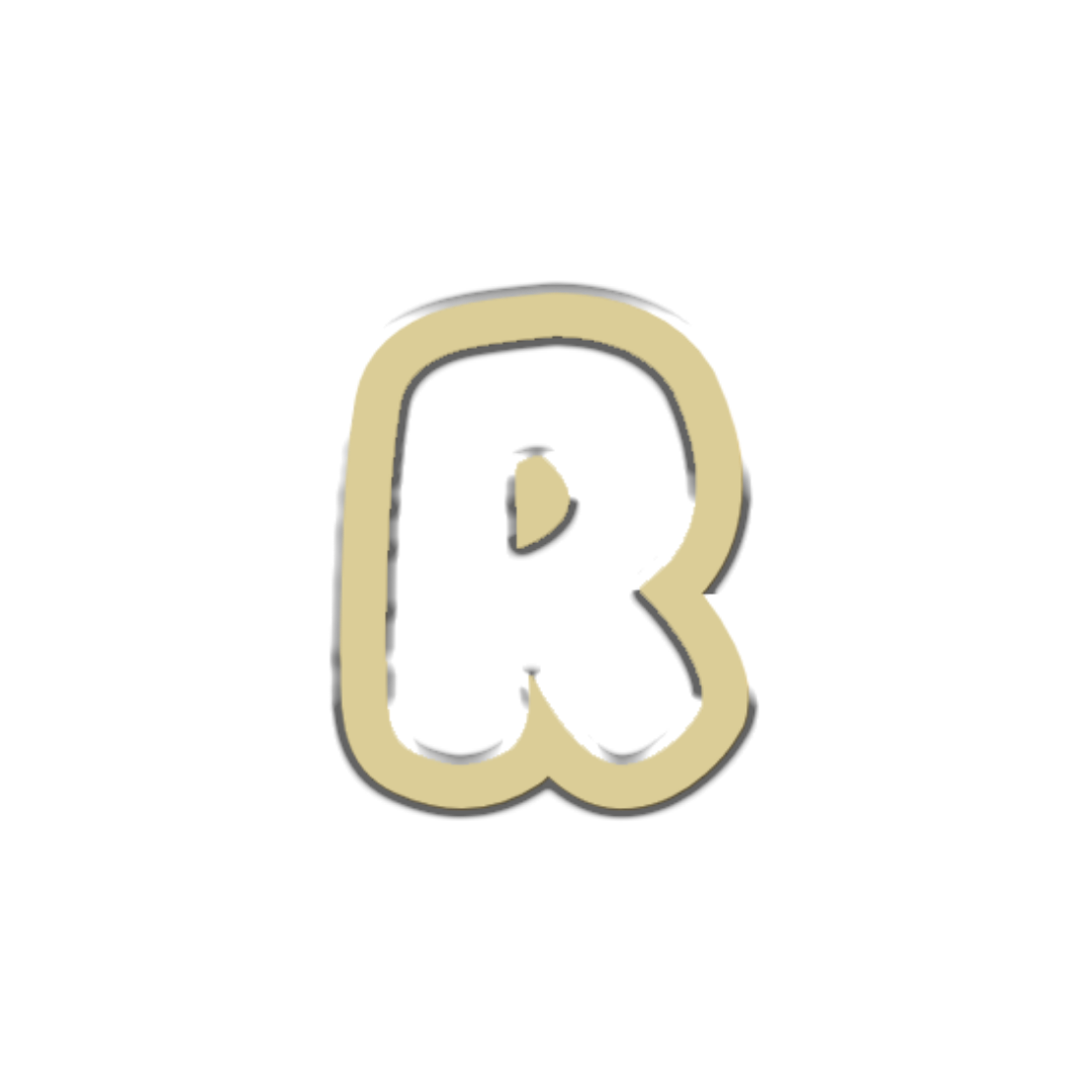 "R" Bubble Letter