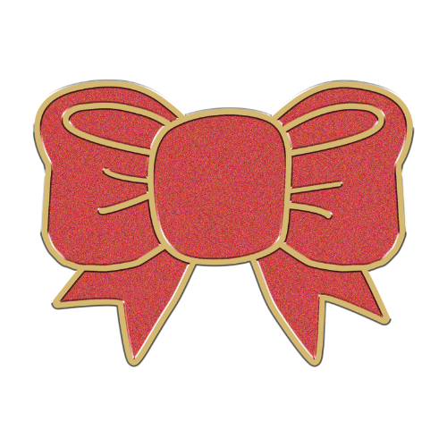 Red Glitter Bow-12