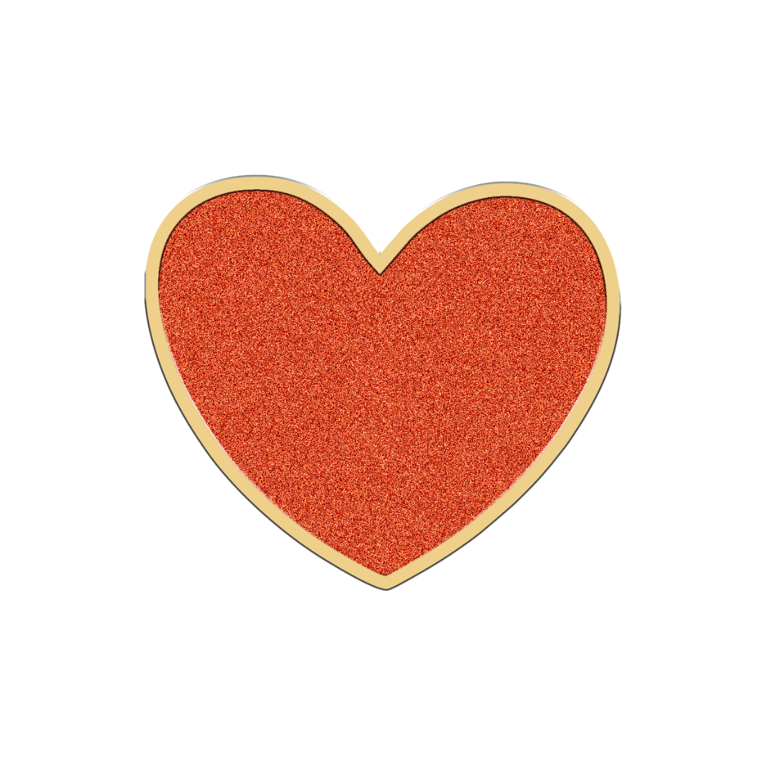 Red Glitter Heart-13