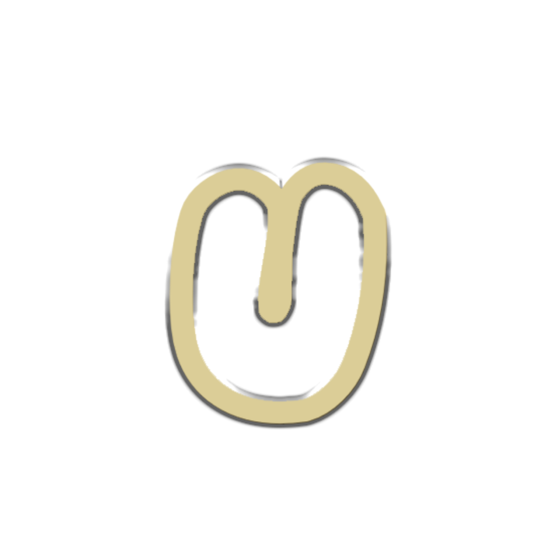 "U" Bubble Letter