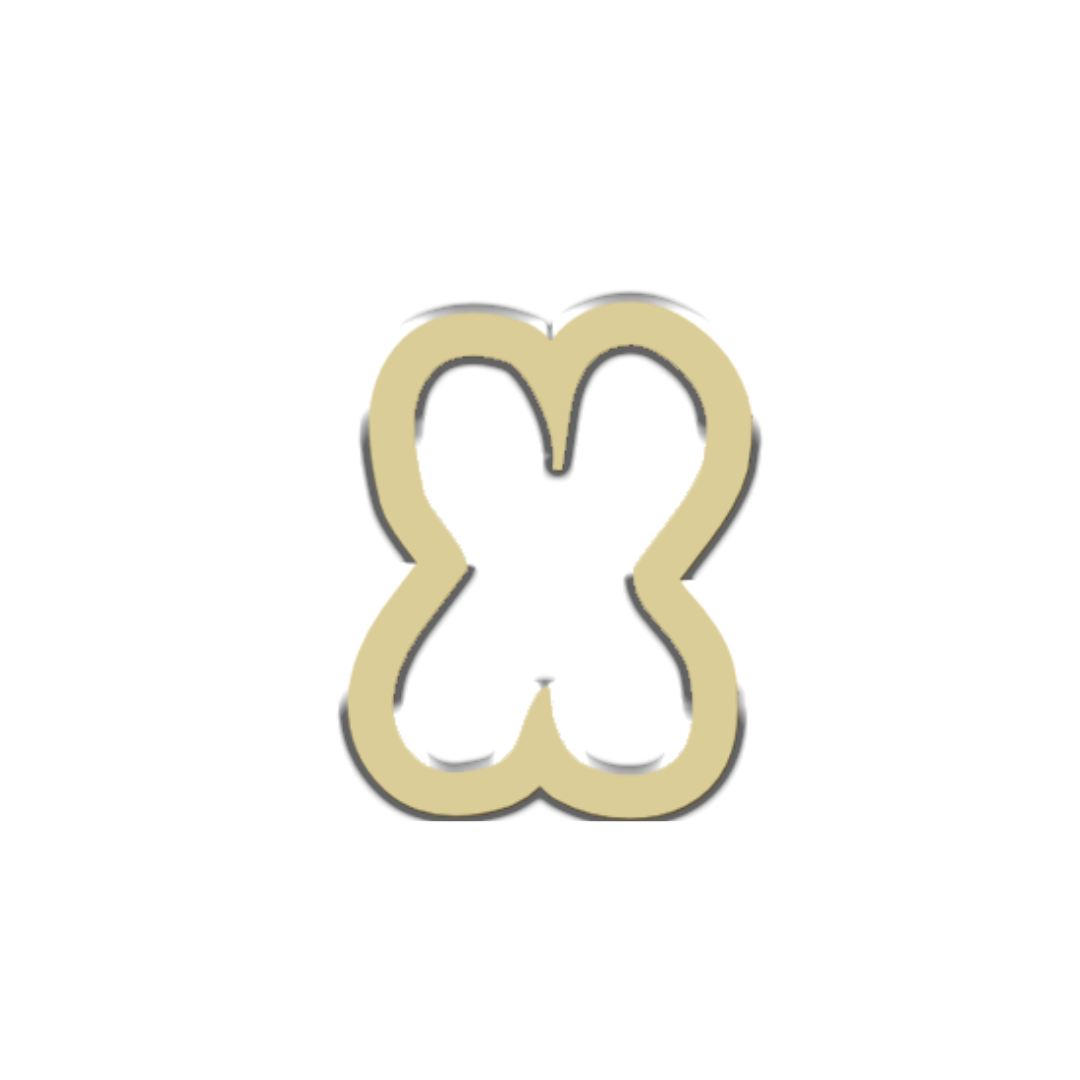 "X" Bubble Letter